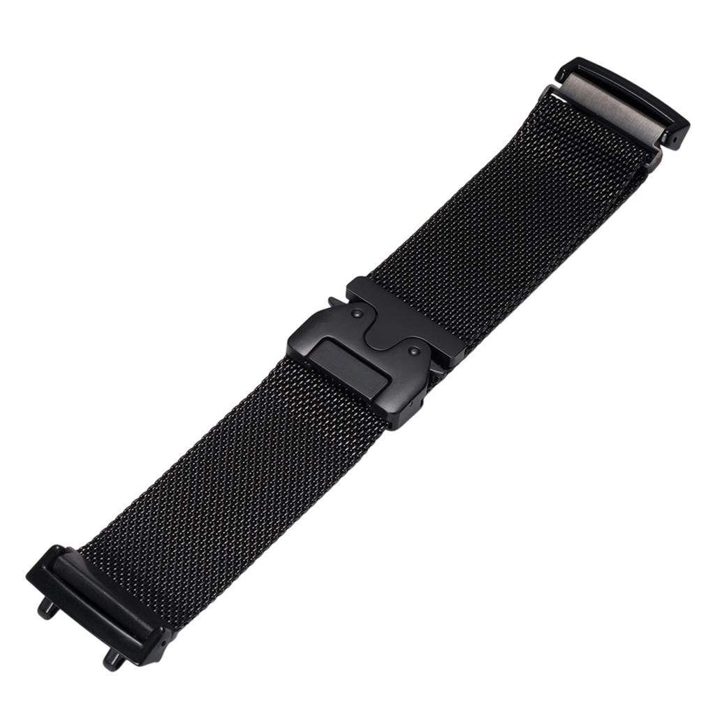 For Huami Amazfit T-Rex Pro A1918 Strap Parachute Clasp Milanese Stainless Steel Watch Band