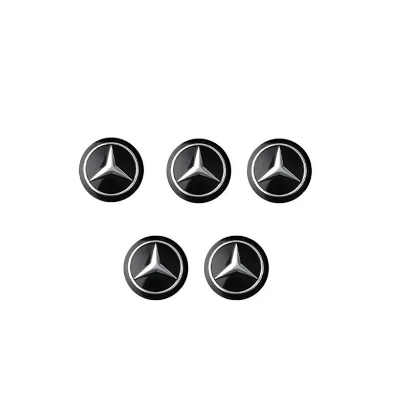 C200 E200 Dla Mercedes Benz 14mm Naklejki z Godłem Kluczyka Samochodowego Akcesoria Dla Mercedes Benz AMG E S C A B Klasa GLE GLS CLS GLC CLA G