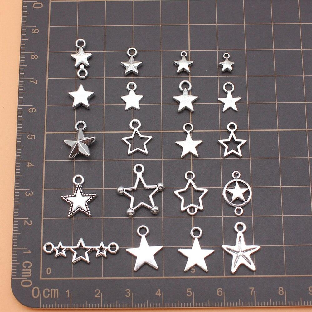 20ks/set Star Charms Příslušenství pro šperky Roztomilé předměty Trend