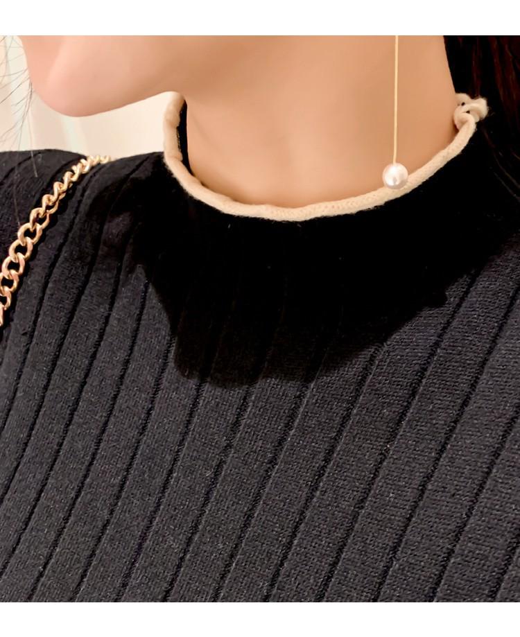 2025 Korean Lace-Up Waist Knit Sweater Dress