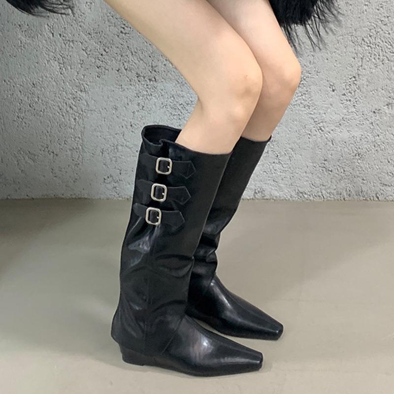 Inner heightening tip removable long western boots women's shoes new spring and autumn but knee boots knight boots