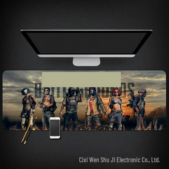 LOL Chicken Eating Gaming Mouse Pad with Shortcut Keys - Large Desk Pad for Office or Internet Cafe, Customizable Gift