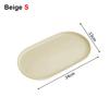 1Pcs New Stackable Fruit Plate Smooth Edge Oval Shaped Dessert Tray Reusable S/M/L Food Serving Tray for Home Kitchen