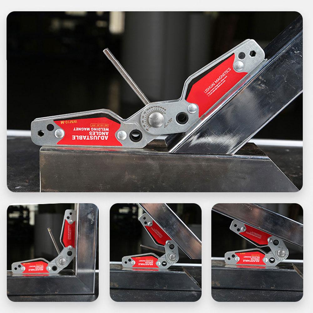 1 Stück Multi-Winkel Magnetklemme Werkzeug Schweißmagnet 20°-200° Verstellbare Winkel Magnetische Schweißklemme Halter Klein / Mittelgroß