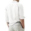 Sommerhemd Strandhemden Herren Cardigan Tops Langärmlig Umlegekragen Slim Fit Übergröße