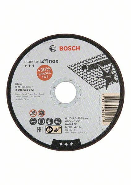 Bosch Tarcza Met.125Mm X 1,6Mm X 22Mm Standard For Inox