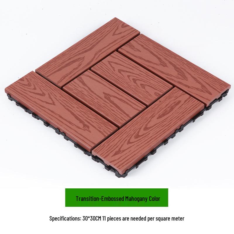 Waterproof WPC Balcony & Garden Flooring - Easy Snap-On, Anti-Corrosion, Ideal for Outdoors & Indoors.