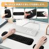 Junichiya Ergonomics Mouse Wrist Rest High Resilience Memory Foam Wave Curve Design Wrist Support Reduces Fatigue Ideal for Long Use Silicone Base 3.0