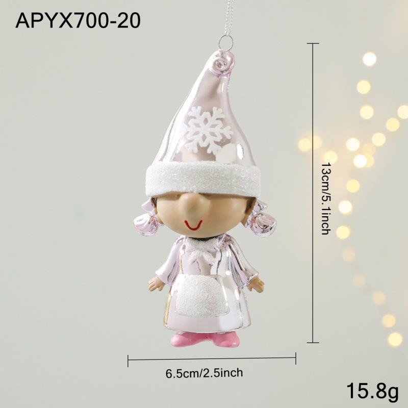 Assorted Christmas Tree Hanging Ornaments – Plastic Festive Decorations In Multiple Fun Styles (Santa, Snowman, Unicorn, Lollipop, Cake & More)