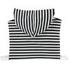 Women Girls Fake Collar with Hoodie Cap Autumn Ladies Striped Cotton Half-Shirts Sweater Decorative Sunscreen Hat Decoration