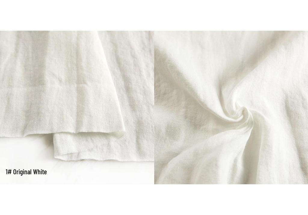 High-Quality Sand Washed Linen-Cotton Fabric for Summer Dresses & Pants
