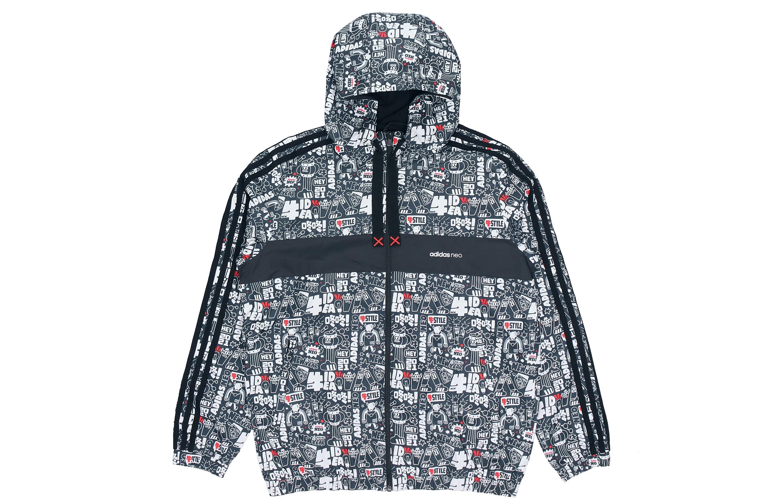 Adidas Neo Jackets Men s Black Hooded Thickened Other GL8086 S