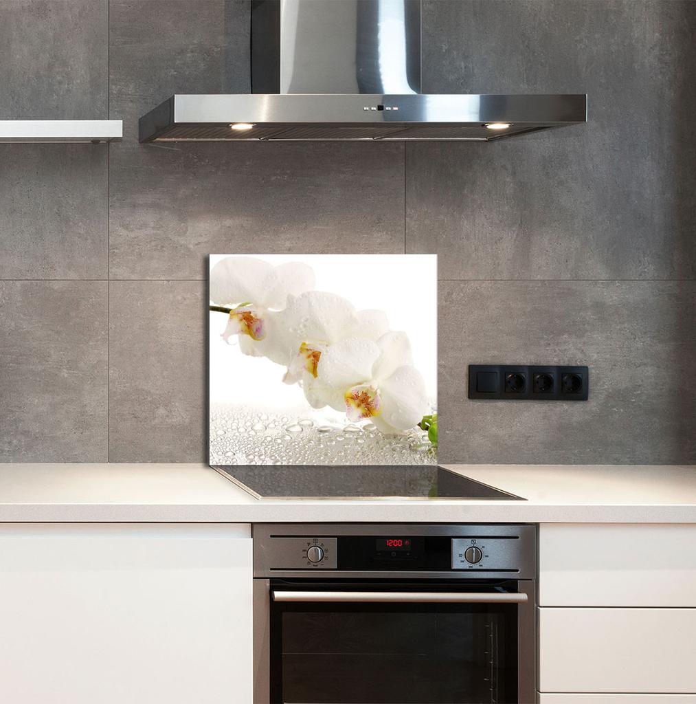 PANEL SZKLANY DO KUCHNI 65x60 Orchidea