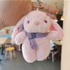 Crystal Soft Adorable Velvet Bunny Keychain Cartoon Rabbit Plush Toy For Couples