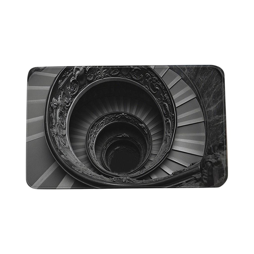 Front Door Mat Indoor Outdoor Entrance, 3D Optical All-Weather Doormat, Optical Rug Ground Crack Rug 3D Rugs, Easy Clean Patio Porch