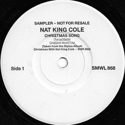 7inch Record NAT KING COLE  Christmas Song SMWL868PROMO Stylus UK Pop Used