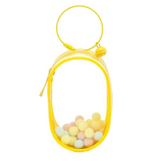 Transparent Doll Display Bag Zipper Closure Dustproof PVC Waterproof Portable Mini Toy Storage Organizer Carrying Pouch