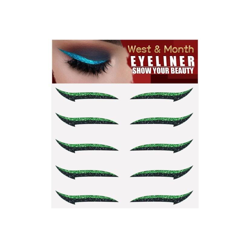 

Shadow Eye Stickers Five Pair Set In Chic Colors Perfect For Party And Performance Green
