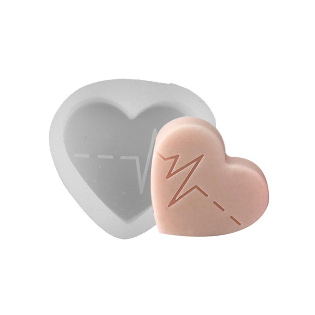 Different Heart Silicone Mold DIY Epoxy Resin Molds Table Ornament Mould Scented Candle Plasters Making Tool Easy Clean