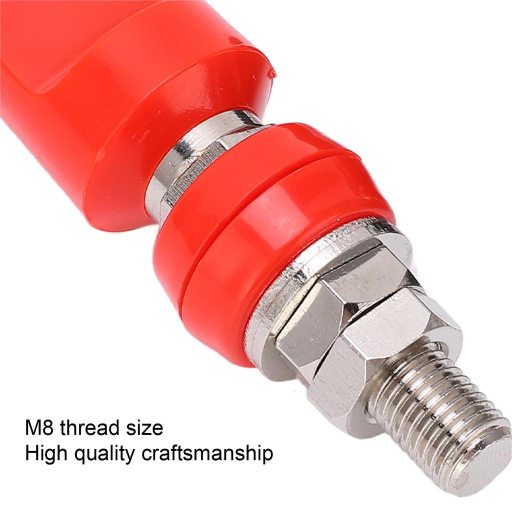 Power Terminal 100A Rated Current Clear Color Terminal Binding Post Exquisite with 4mm Plug for Electronic Equipment
