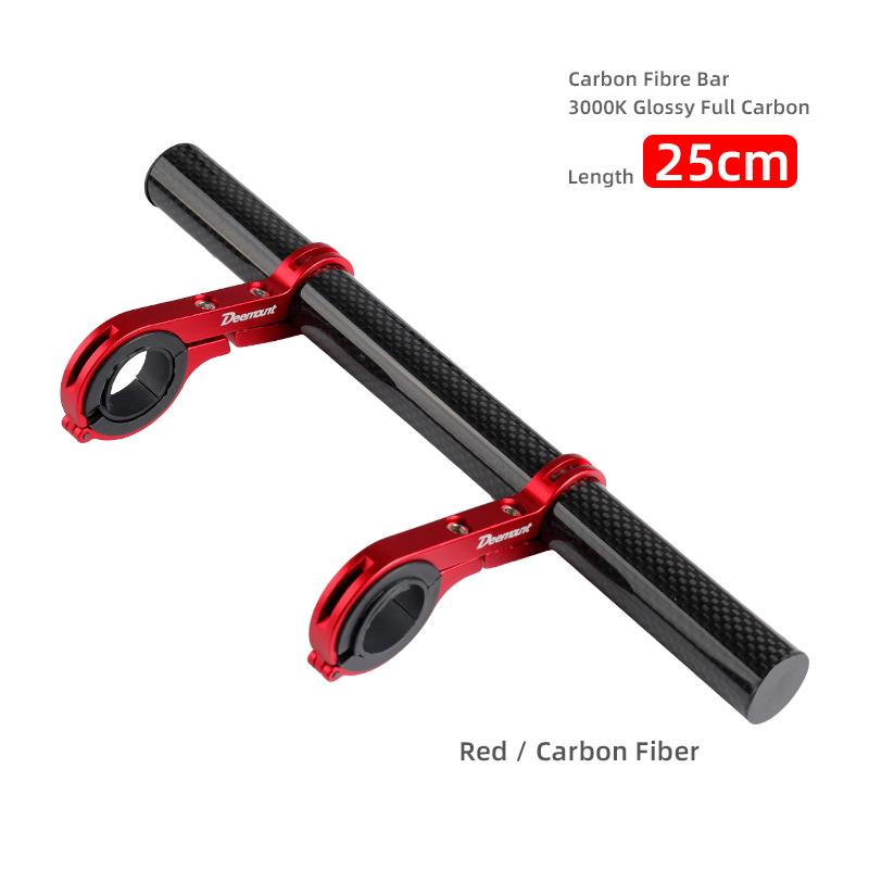 10/20/25/30cm Bicycle Handlebar Extended Bracket Bike Headlight Mount Bar Computer Holder Lamp Support Rack Alloy Fiber Stand