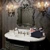 Gotischer Sargförmiger Make-up-Pinselhalter Holz Schwarz Aufbewahrungsbox Kosmetik-Organizer Stifthalter Halloween-Themen-Dekor