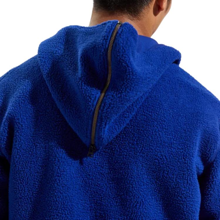 Polo Ralph Lauren Tiger Letter Embroidered Fleece Hooded Baseball Jacket Men Jacket Blue 710775932-001