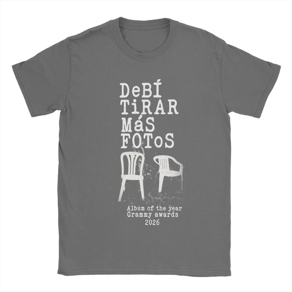 Casual Dbtf Debi Tirar Mas Fotos Bad Bunny TShirt Unisex Crewneck Cotton T Shirt Short Sleeve Tees Graphic Printed Clothing