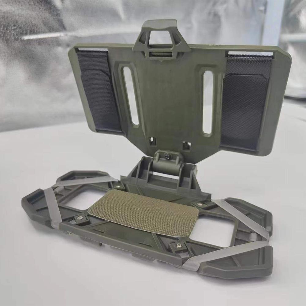 Tactical Vest Chest Rig with Foldable Phone Navigation Holder and Universal Plate Insert