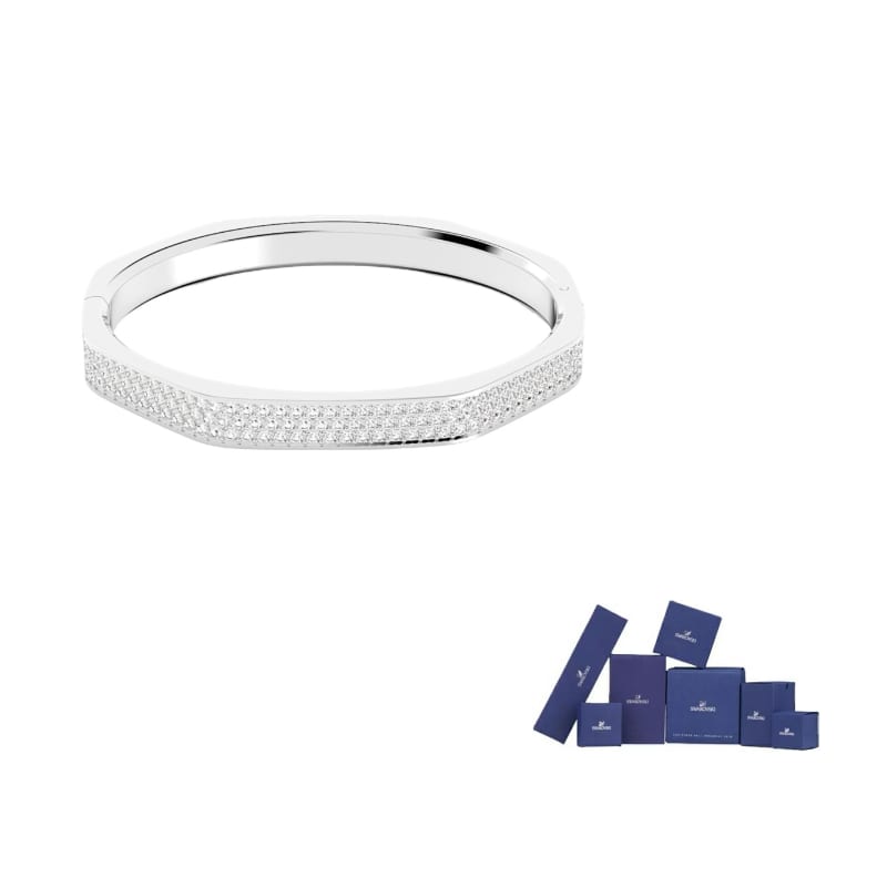Swarovski Dextera Swarovski Element Bangles Women's Silver 5639202