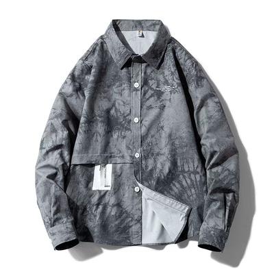 2024 Spring And Autumn Long Sleeved Shirt Japanese Hong Kong Style Ins Loose Shirt Men'S Summer Trendy Versatile Casual Coat
