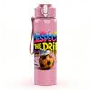 1PC Happy Birthday Soccer Theme Print 750ml Color Plastic Sports Water Bottle Leakproof Flip Straw Lid Suitable for Sports Office Home Use