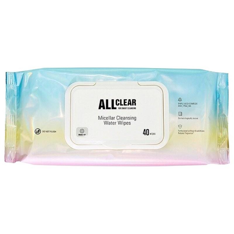 All Clear Micellar Cleansing Water Tissues, 40 wipes, 3 pcs