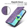 For iPhone 15 RFID Blocking Leather Wallet Stand Phone Case Magnetic Closing Anti-fall Cover