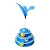 Rotating Ball Cat Track Ball Toy Multi Layer Spring Wand Toy Interactive Cat Toy  Training