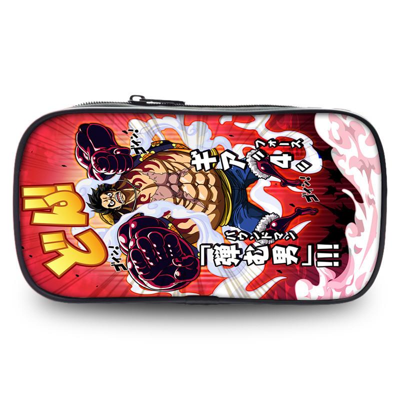 Stunning Polyester One Piece Pencil Case Featuring Zoro And Luffy For Students