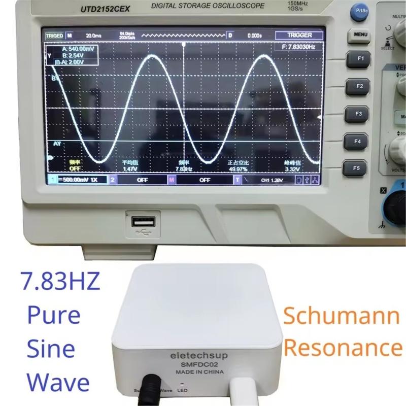 Schumann Waves Generator 7.83HZ Ultra Low Frequency Pulse Generator Sleep Improver with USB Power Cable Accessories