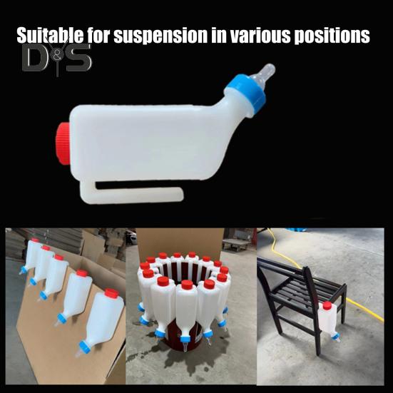 1/2/3/5 Pezzi Biberon per Latte di Agnello con Manico Ergonomico Senza BPA Marcature di Misura Chiare Grande Capacità Biberon per Latte di Capra