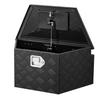 Trailer Tongue Box, 660 x 330 x 305 mm Aluminum Trailer Tongue Tool Box, Heavy Duty Storage Organizer with Lock & Keys, Utility Tool Chest for Pickup