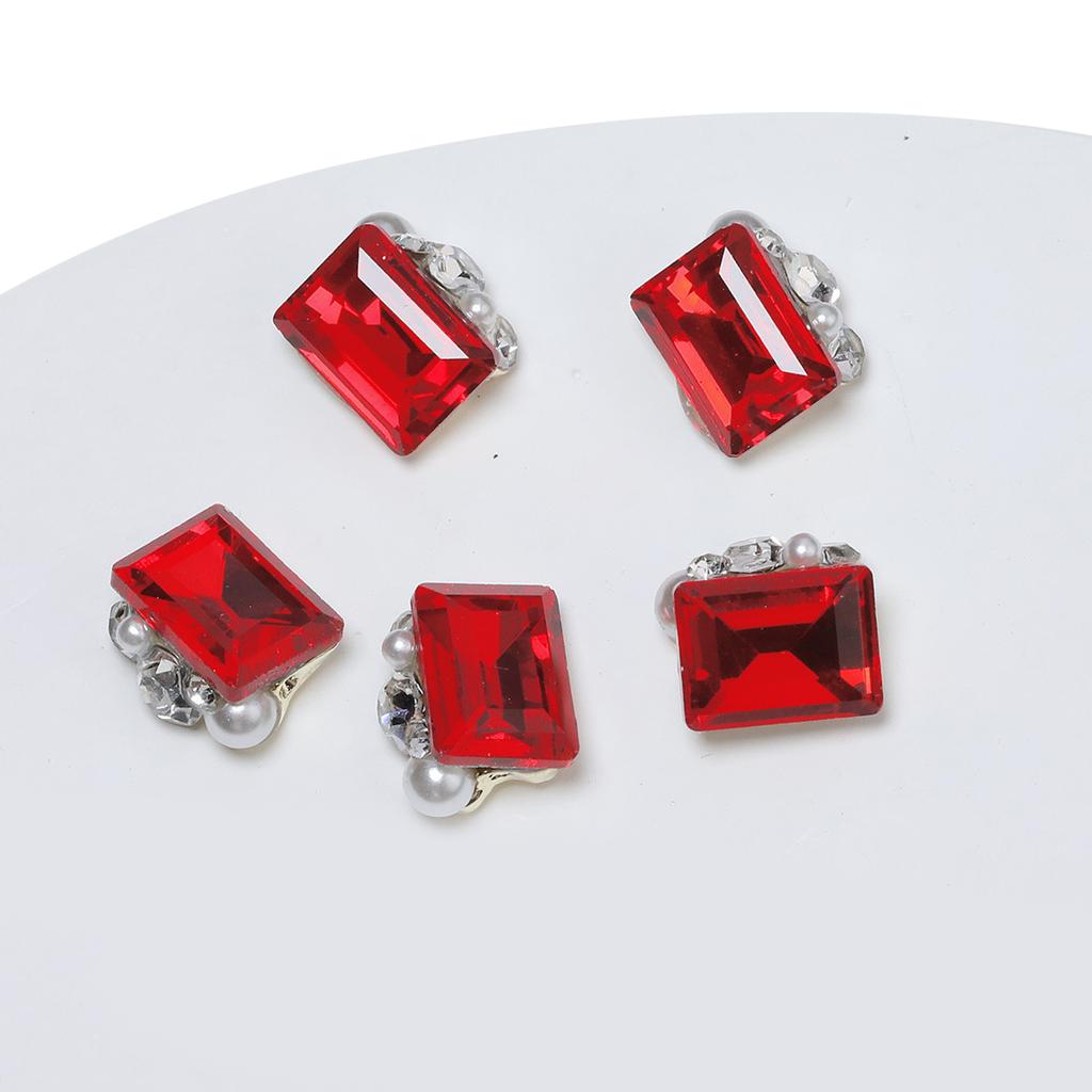 5 bucăți Nail Art Strass Decorație pentru manichiură DIY Adaugă modă unghiilor tale pentru femei și fete