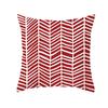 Housse de coussin géométrique rougeHousse d'oreiller Décoration Canapé Polyester Maison