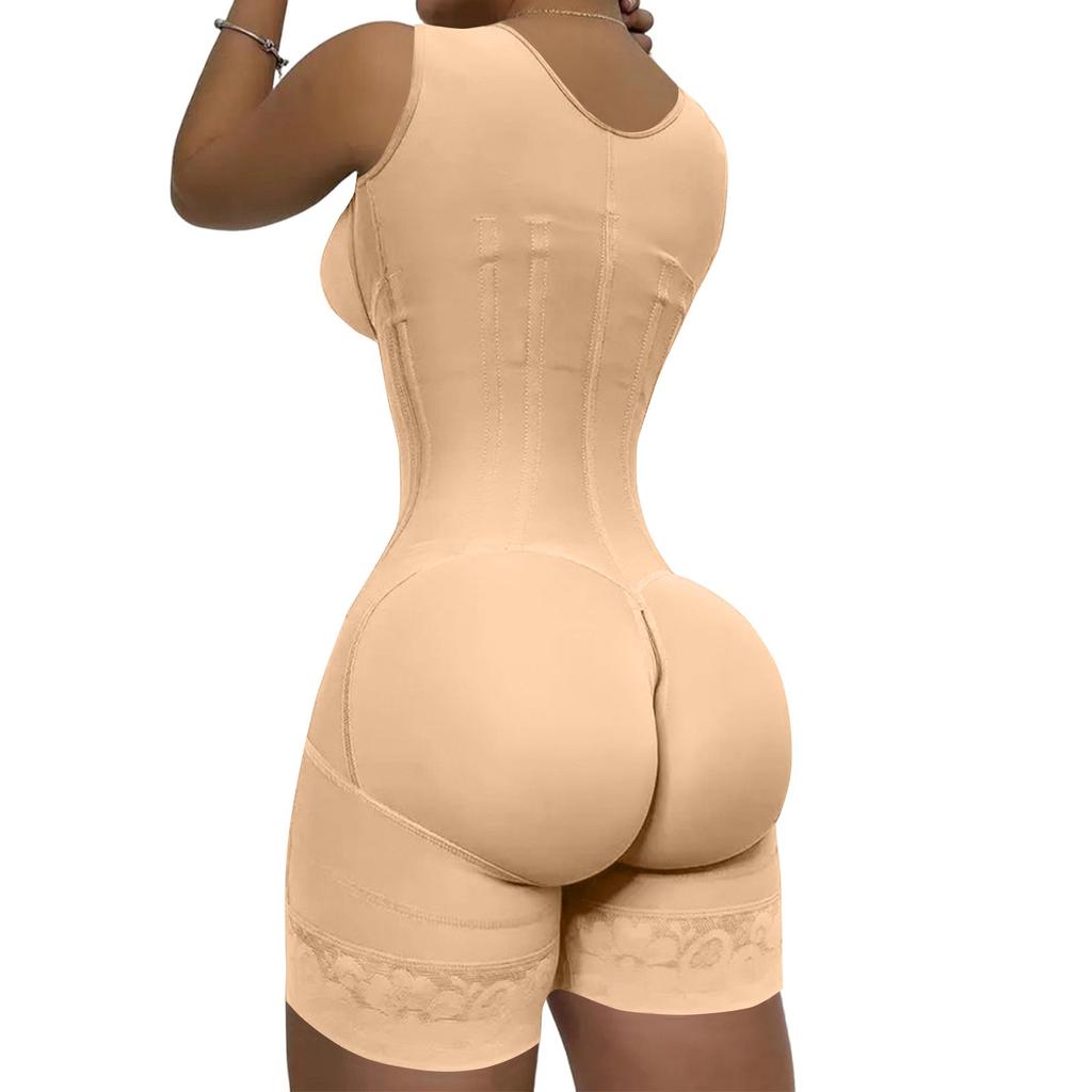 Women's Solid Color Tight Waist Shaping Top Tummy Shaping Bodysuit