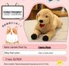 Large Yellow Labrador Puppy Plush Toy - Golden Retriever Doll for Children