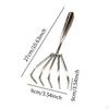 Shape Stainless Steel Tool Easy Use Handheld Seafood Shell Remover for Collecting Leaf
