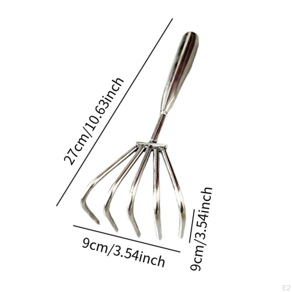 Shape Stainless Steel Tool Easy Use Handheld Seafood Shell Remover for Collecting Leaf