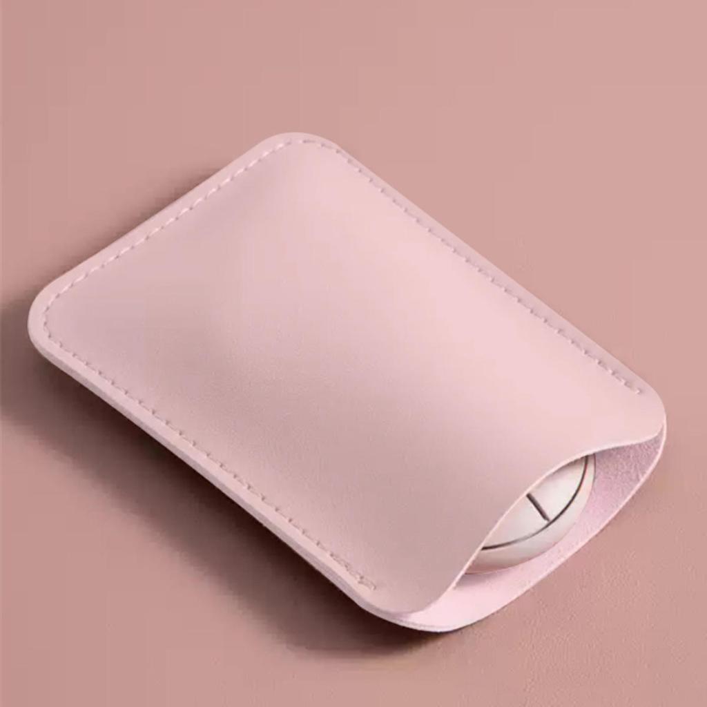 Wireless Mouse Storage Pouch Universal Reusable Leather Mouse Protective Case Laptop Accessories Organizer
