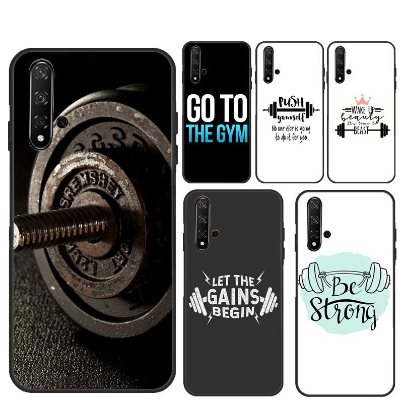 Workout fitness Gym For Huawei Nova 9 10 SE 5T 12s 12i 11i Y91 Y90 Y60 Y70 Y72 Y61 P20 P40 P30 Lite P60 Pro Case
