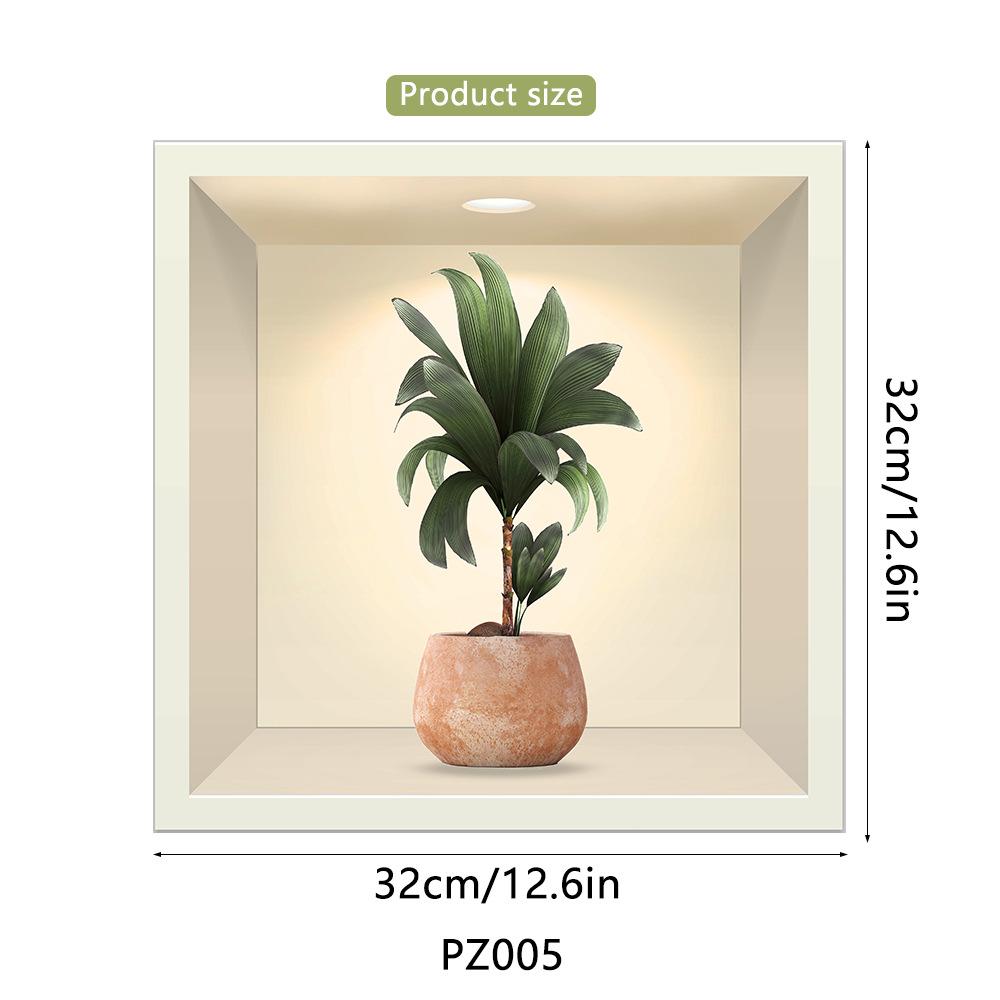 

1 шт. 3D стикер на стену с изображением растений и цветов, сделай сам, Корона, стеклянные наклейки для гостиной, спальни, свадебный декор, самоклеящиеся наклейки на холодильник 32cmX32cmX1Pcs