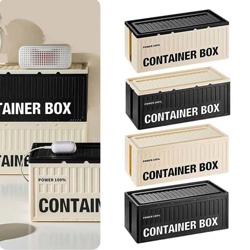 Convenient Desktop Cable Holder Desktop Cable Organizers Cord Management Box For Neat And Efficient Workspaces