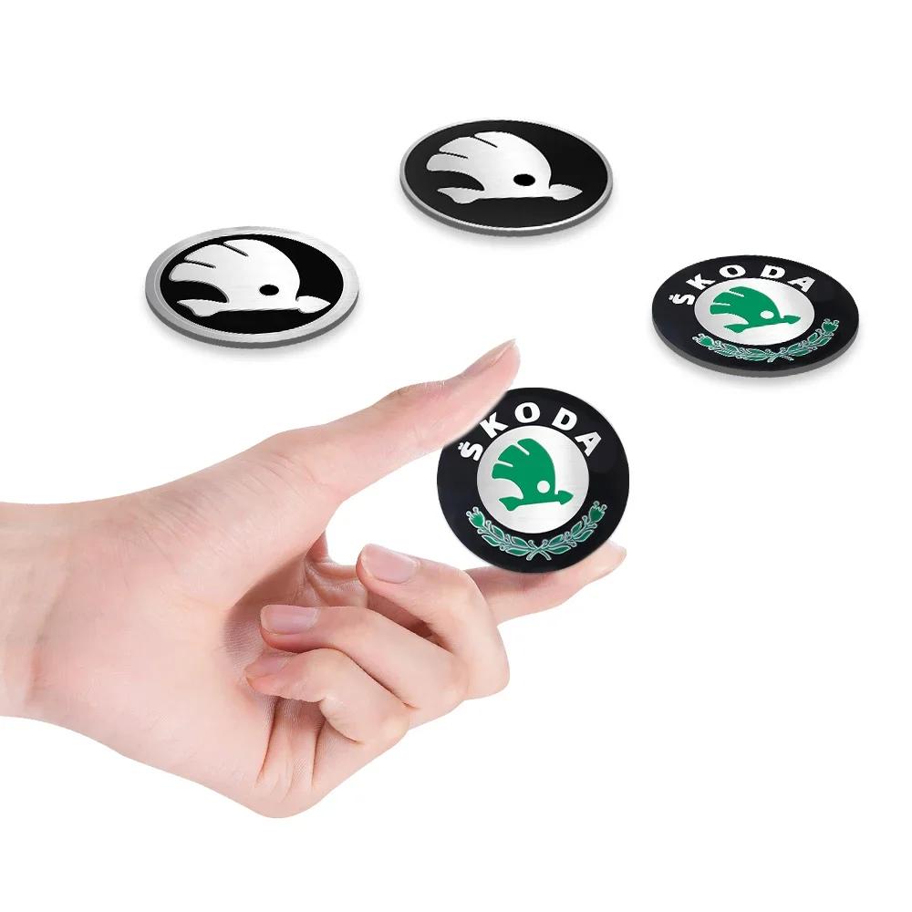 Car Sticker 2025 Hot 4Pcs 56/60/65/68MM Wheel Center Hub Caps Sticker Tire Rim Cover For Skoda Octavia A5 3 2 VRS Vision Kodiaq